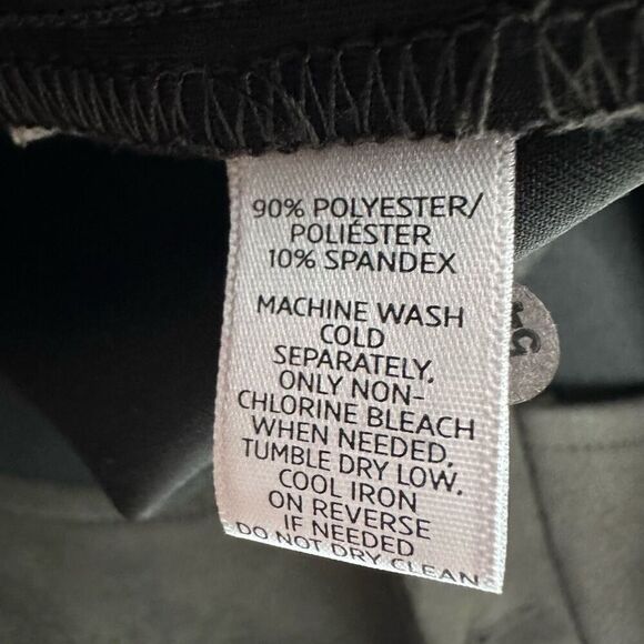 LOFT Chocolate Brown Faux Suede Stretch Side Zip Ankle Pants size 8 - Picture 9 of 10